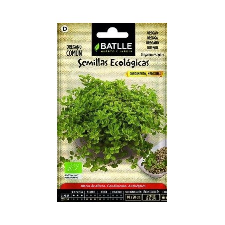 SEMILLAS ECOLOGICAS TOMILLO 0,18GR