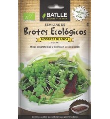 SEMILLAS ECOLOGICAS BROTES MOSTAZA BLANCA 20GR