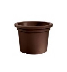 MACETA PLASTICO CILINDRO 30CM BRONCE