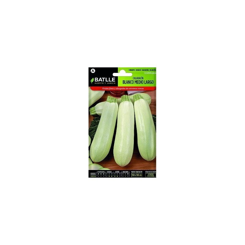 SEMILLAS CALABACIN BLANCO MEDIO LARGO 10GR