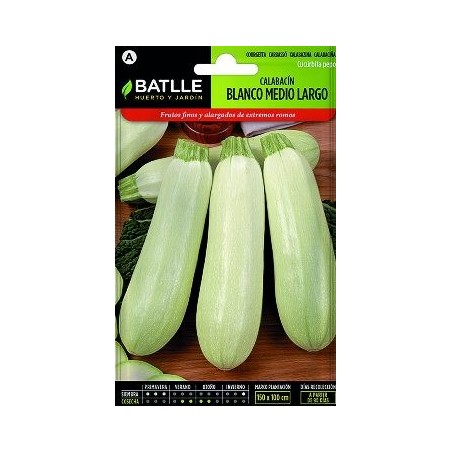 SEMILLAS CALABACIN BLANCO MEDIO LARGO 10GR