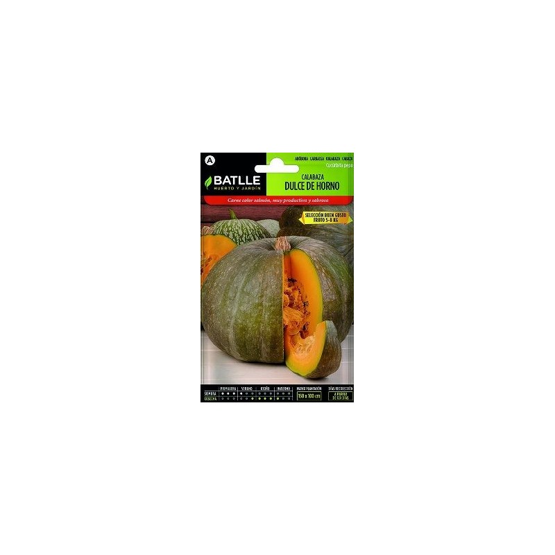 SEMILLAS CALABAZA DULCE HORNO 6GR