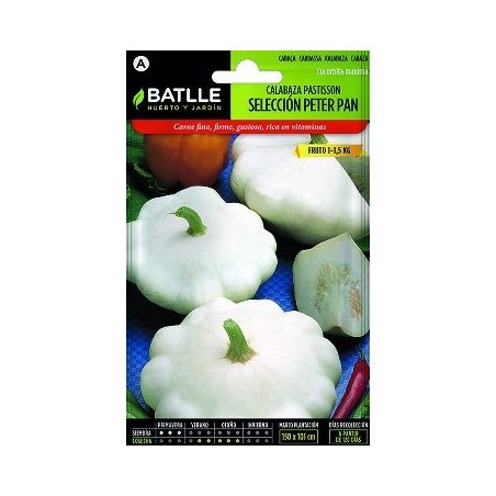 SEMILLAS CALABAZA PASTISSON PETER PAN 6GR
