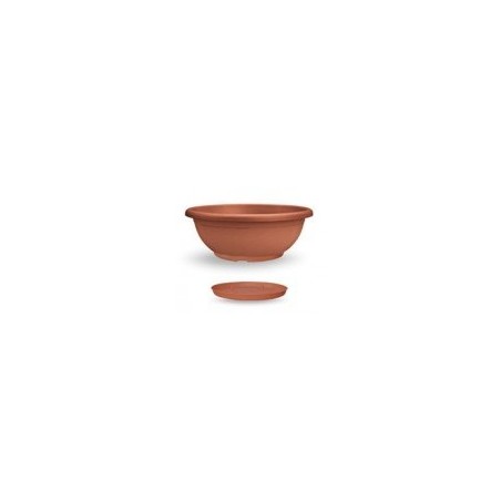 TARRINA CON PLATO 30CM NAXOS TERRACOTA