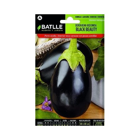 SEMILLAS BERENJENA REDONDA NEGRA 4GR