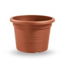 MACETA PLASTICO CILINDRO 16CM TERRACOTA