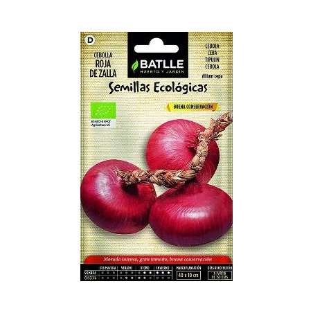SEMILLAS ECOLOGICAS CEBOLLA ROJA DE ZALLA 1GR