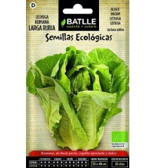 SEMILLAS ECOLOGICAS LECHUGA ROMANA RUBIA 2GR