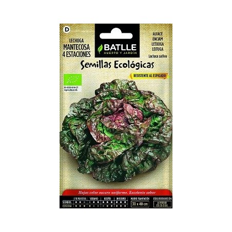 SEMILLAS ECOLOGICAS LECHUGA 4 ESTACIONES 2GR