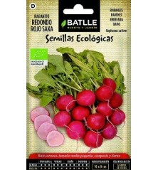 SEMILLAS ECOLOGICAS RABANITO REDONDO ROJO 5GR