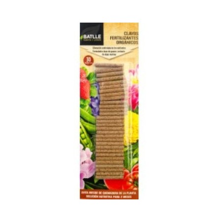 CLAVOS FERTILIZANTES ORGANICOS ECO 30 BARRITAS