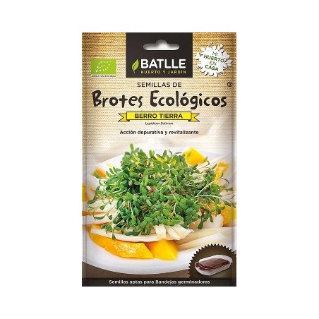 SEMILLAS ECOLOGICAS BROTES BERRO TIERRA 14GR