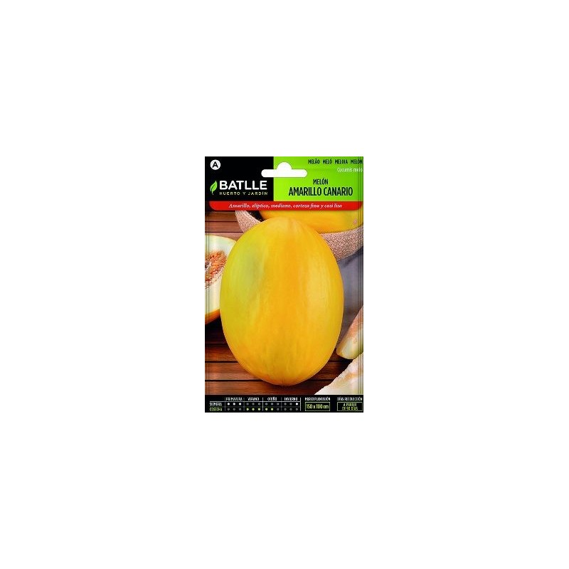 SEMILLAS MELON AMARILLO CANARIO 8GR