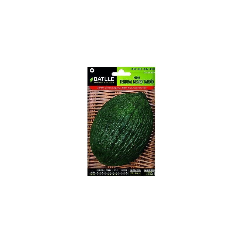 SEMILLAS MELON TENDRAL NEGRO TARDIO 8GR