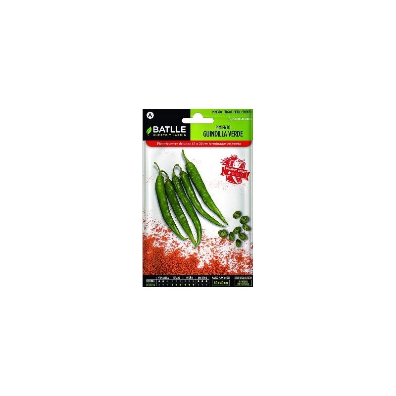 SEMILLAS PIMIENTO GUINDILLA VERDE 2GR
