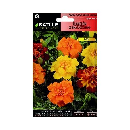 SEMILLAS CLAVELON INDIA TAGETE ENANO 4GR