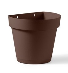 MACETA PLASTICO PARED CLEO 25X19.5 BRONCE