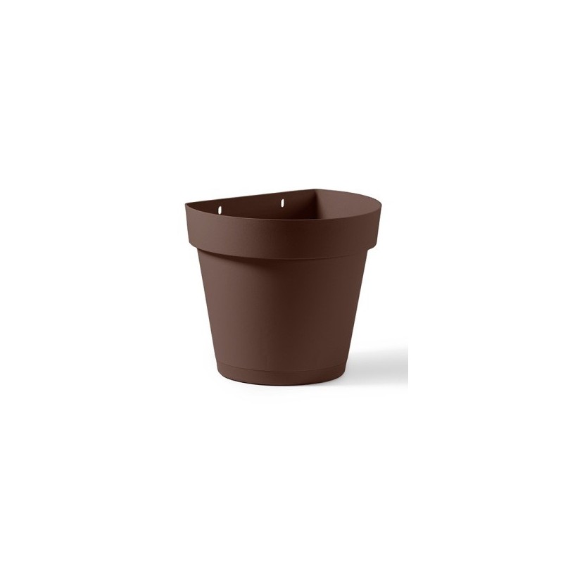 MACETA PLASTICO PARED CLEO 25X19.5 BRONCE