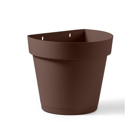 MACETA PLASTICO PARED CLEO 25X19.5 BRONCE