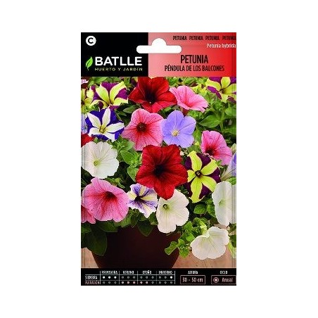 SEMILLAS PETUNIA PENDULA DE BALCONES 0.5GR