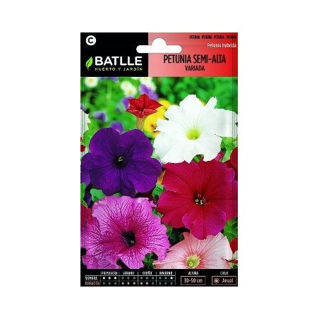 SEMILLAS PETUNIA SEMI-ALTA VARIADA 0.5GR