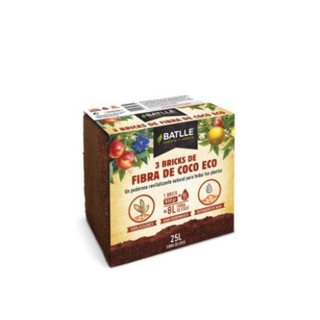 FIBRA DE COCO ECO 3 BRICKS DE 650GR.