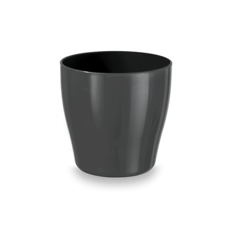 MACETA LIVING C/RUEDAS 40CM REDONDA ANTRACITA