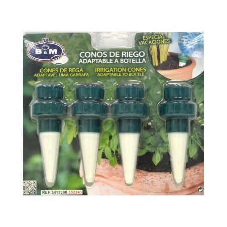 CONOS DE RIEGO BLISTER 4UDS