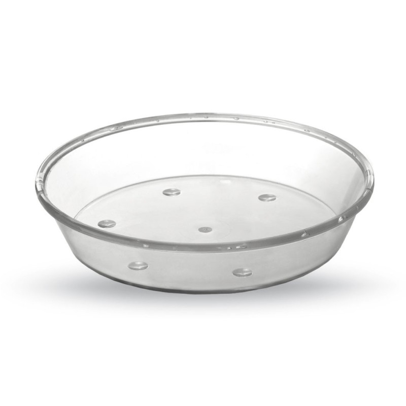 PLATO TRANSPARENTE 18 CM