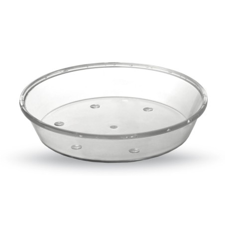 PLATO TRANSPARENTE 18 CM