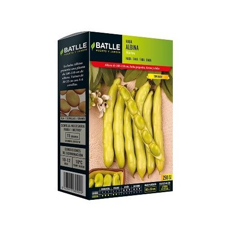 SEMILLAS HABAS ALBINA TIPO BABY 250GR