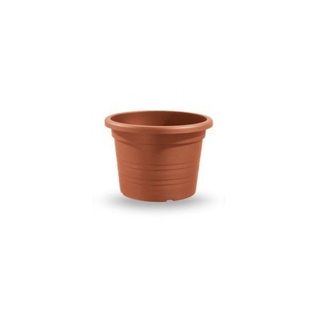 MACETA PLASTICO CILINDRO 40CM TERRACOTA