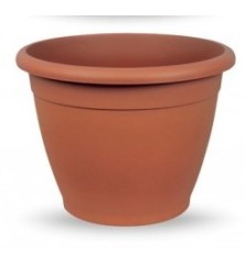 MACETA PLASTICO NAXOS 30CM TERRACOTA
