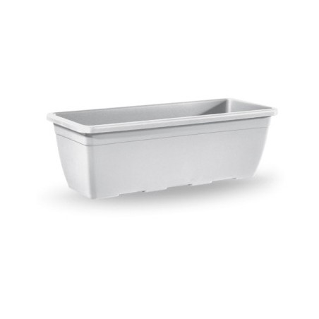 JARDINERA PLASTICO NAXOS 60CM BLANCA