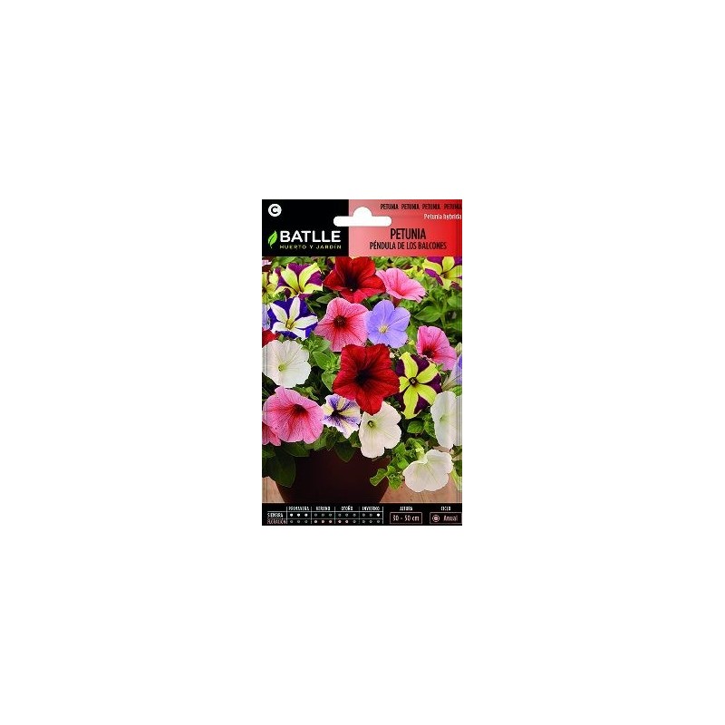 SEMILLAS PETUNIA PENDULA DE BALCONES 0.5GR